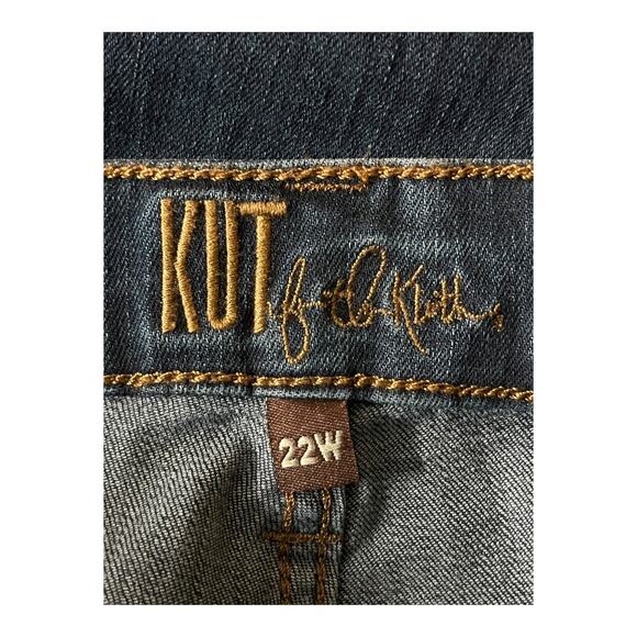 Kut from the Kloth jeans Katy boyfriend denim blue size 22W - Picture 4 of 6